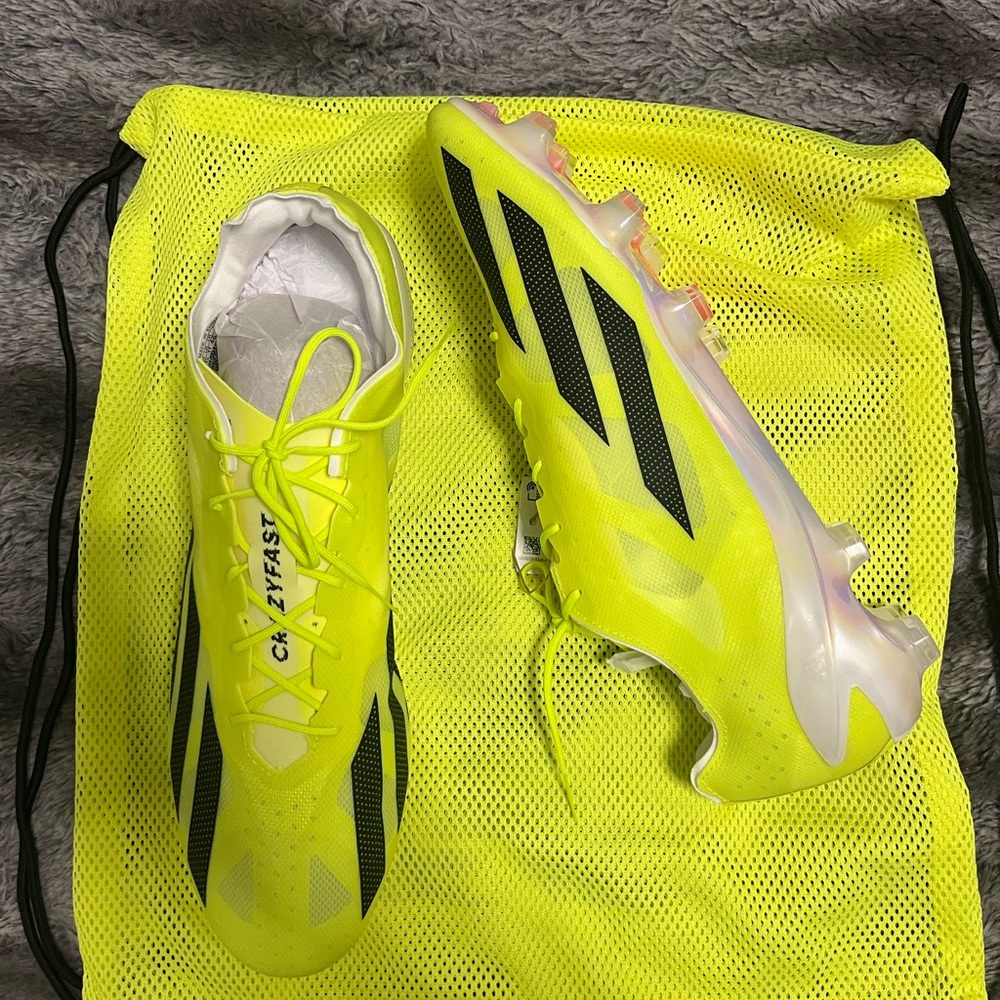 Adidas x Crazyfast+ FG Yellow Soccer Cleats